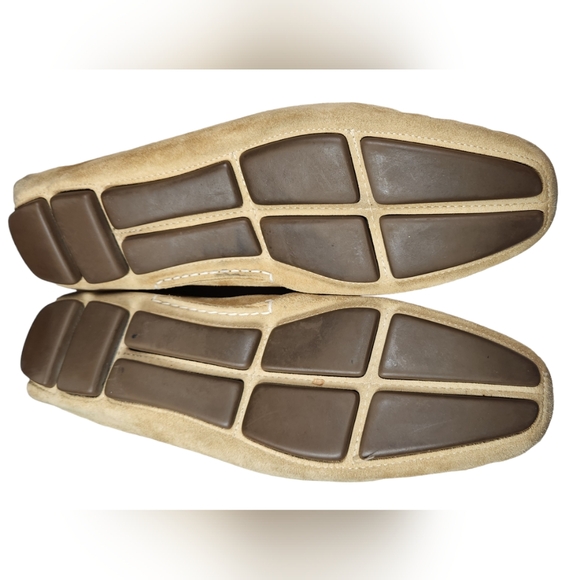 J Crew Loafers Flats Moccasin Suede Leather Bow Tassel Italian Tan Natural 10 - Picture 10 of 15